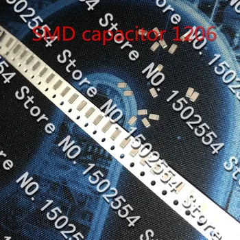 10PCS/VELIKO SMD keramični kondenzator 1206 100UF 10V 16V 25V 107M 20% X5R Čip Kondenzator C3216