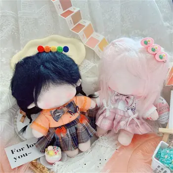 Ročno izdelana Lutka Obleko Luštna DIY Bombaž, Pliš Doll Oblačila Pisane Igrače Darilo za 20 cm Idol Lutka Baby