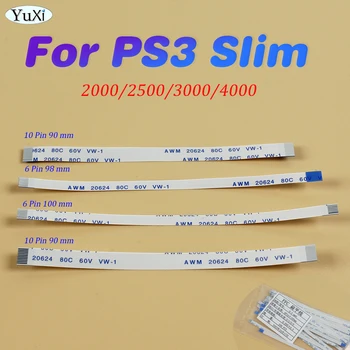 2/5/10Pcs Za PS3 Slim Polni Penzion Stikalo Kabel 10Pin 6Pin Flex Ploski Kabel Za PlayStation 3 Slim Krmilnik Popravila