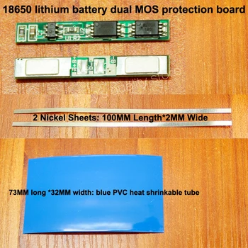 10set/veliko 18650 baterija litij-dvojno MOS protection board 3,7 V litijeva baterija 18650 strani plus protection board