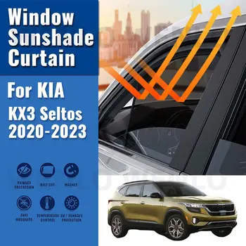Za KIA KX3 Seltos 2020-2023 Magnetna Avto Dežnik Ščit Prednje Vetrobransko steklo Zaveso Okna UV Zaščito Sonce Odtenek Vizir žaluzije