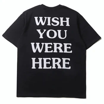 Y2k Prevelik T-shirt za Moške Pismo Tiskanja Posadke Vratu Bombaž Svoboden Priložnostne Tshirts Harajuku Hip Hop Kratek Rokav Poletnih Vrh Tees