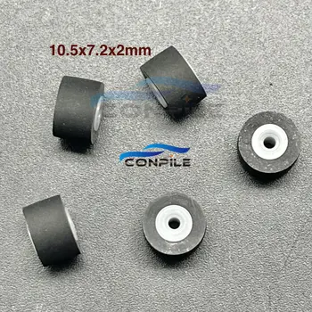 5pcs 10.5mmx7.2x2 ščepec roller kolo pasu škripec gume za avdio magnetofon kasetofon igralec