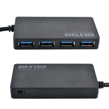 2X 5Gbps High-Speed USB 3.0 Hub 4 Vrata USB Razdelilnik Adapter Za Prenosni RAČUNALNIK Napajanje