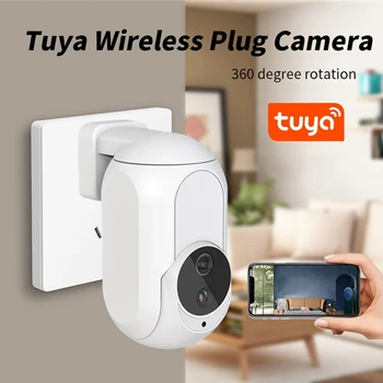 Tuya Brezžični WIFI Kamera 2MP, IP Kamere Night Vision dvosmerni Avdio Prenosni Wifi Home Security Kamera