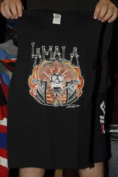 La Mala T shirt LFFL 2015 design latino dan mrtvih umetnosti cisterno vrh Med Meti dolgimi rokavi