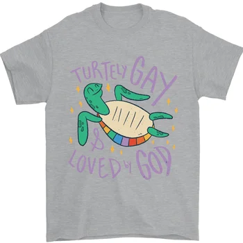 LGBT Želva Ljubljen, Da je Bog Gej Ponos, 100% Bombaž Majica s kratkimi rokavi
