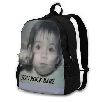 Ste Rock Baby Nahrbtnik Za Študentske Šole Laptop Potovalna Torba Vam Baby Baby Plenice Si Fant, Otroci, Otrok In Roll N Roll