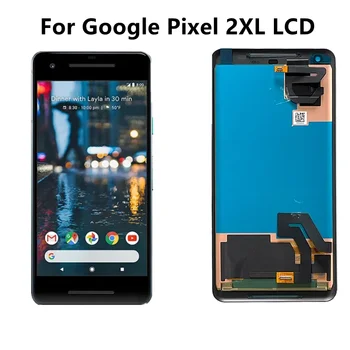 100% test Original AMOLED LCDFor Google Pixel 2 XL, 2XL, Zaslon na Dotik, Računalnike Skupščine Zamenjava Za Google Pixel2 LCD-Zaslon