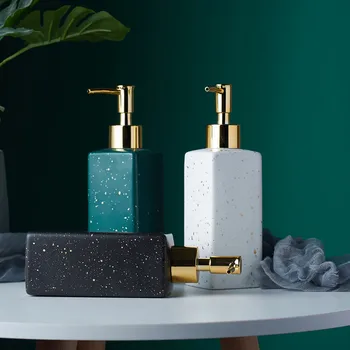 Keramični hand sanitizer steklenico Nordijska kopalnica wc losjon steklenico gel za prhanje steklenico pritisnite polnjenju steklenico šampona