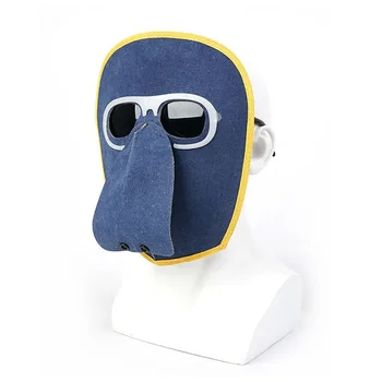 Novi Lahki Varilec Masko Cowhide Varilne Maske Argon Obločno Varjenje Varilec Čelada Za Zaščito Za Obraz Z Pregledna Očala