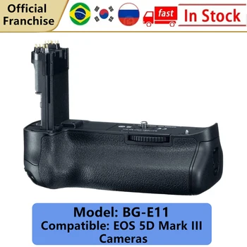 BG-E11 Navpično Battery Grip Holde za Canon EOS 5D Mark iii 5DS 5DSR Fotoaparat, Delo z LP-E6 Baterije.