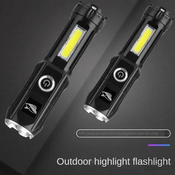 Prenosni Zunanji Domačo Uporabo Močna Luč Nastavljiva Ročno Svetilko LED Svetlobni Vir ABS Material Uporabljati Ročno Svetilko Polnilnik