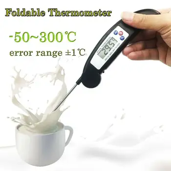 Digitalni Sondo Termometra Zložljive Hrane za peko na žaru Mesa Pečica Zložljivi Kuhinjski Termometer za Kuhanje, Vodo, Olje Orodja Pečica Termometer