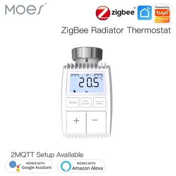 MOES Tuya ZigBee3.0 Radiator Pogonu Ventila Smart Termostat Temperaturni Regulator Zunanje Tipalo TRV Glasovni Nadzor z Alexa