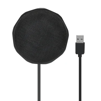 Namizje Konferenčni Mikrofon, Prenosni USB Kondenzatorski Mikrofon Mikrofon Za 360° Vsesmerni Broadcast Govora Snemanje Igra Glas