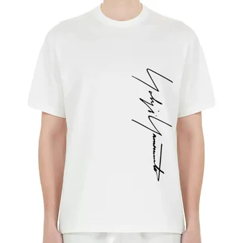Y-3 Y3 Logotip Yohji Yamamoto Kakovostne Natisnjene Za Moške In Fante Širokimi Rokavi T-shirt 100% Bombaž Poletnih Vrh Brezplačna Dostava
