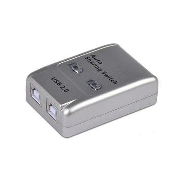 FJGEAR USB 2.0 Auto Delitev Stikalo 2 Port HUB Adapter Preklopnik Za 2 RAČUNALNIKA za Tiskalnik USB Stikalo Naprave Podporo Windows