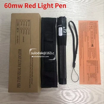 60mw svjetlovodni Tester Pero Tip Rdečo Lasersko Svetlobo Vizualne Napake Lokator za