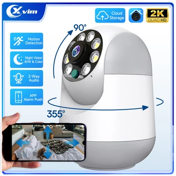 XVIM 3MP WIFI nadzorna Kamera dvosmerni Avdio Smart Night Vision Doma CCTV Brezžični Baby Pet Monitor Video Snemanje HD IP Kamere