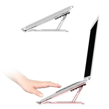 Adjustale Aluminij zlitine notebook stand tanek in lahek zložljiv office home prenosni podporo rok