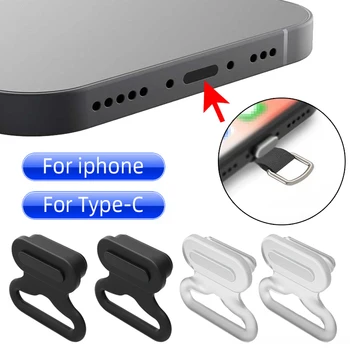 2 V 1 Anti-spusti Dustplug Obliž Tesnilo Za Apple Tip C Polnjenje Vrata Anti Izgubil Dustproof Mobilne Telefonske Kartice Prah Plug