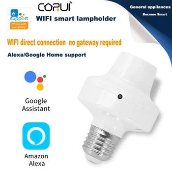 2022 CoRui WeLink WiFi Smart Tok Žarnice E27 LED Žarnica Znanja AC90-250V Brezžični Glasovni Nadzor Alexa googlova Domača stran Pomočnik