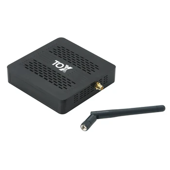 TOX3 Dvojno Wifi LAN 1000M BT4.1 4K Top Box Amlogic S905X4 4GB 32GB 2.4 G/5 G EU Plug