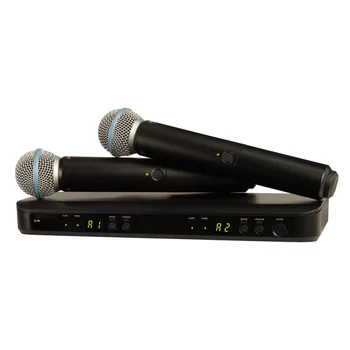 BLX288/PG58 2-kanalni brezžični mikrofon z BLX88 sprejemnik in PG58 ročni mikrofon za Karaoke Stopnji Uspešnosti