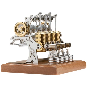Stirling Motor Kovin, Sestavljanje Modela Natančnost Stroji Igrače DIY Montaža Premične Kovinske Mehansko Ročno Praktično Motorja Igrača